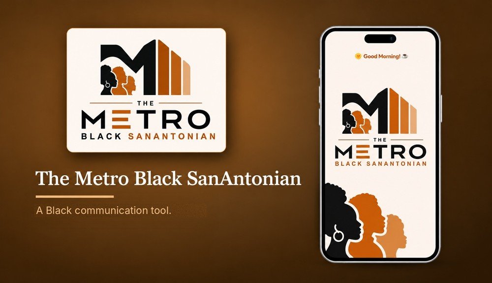 The Metro Black SanAntonian app promotional tour graphic
